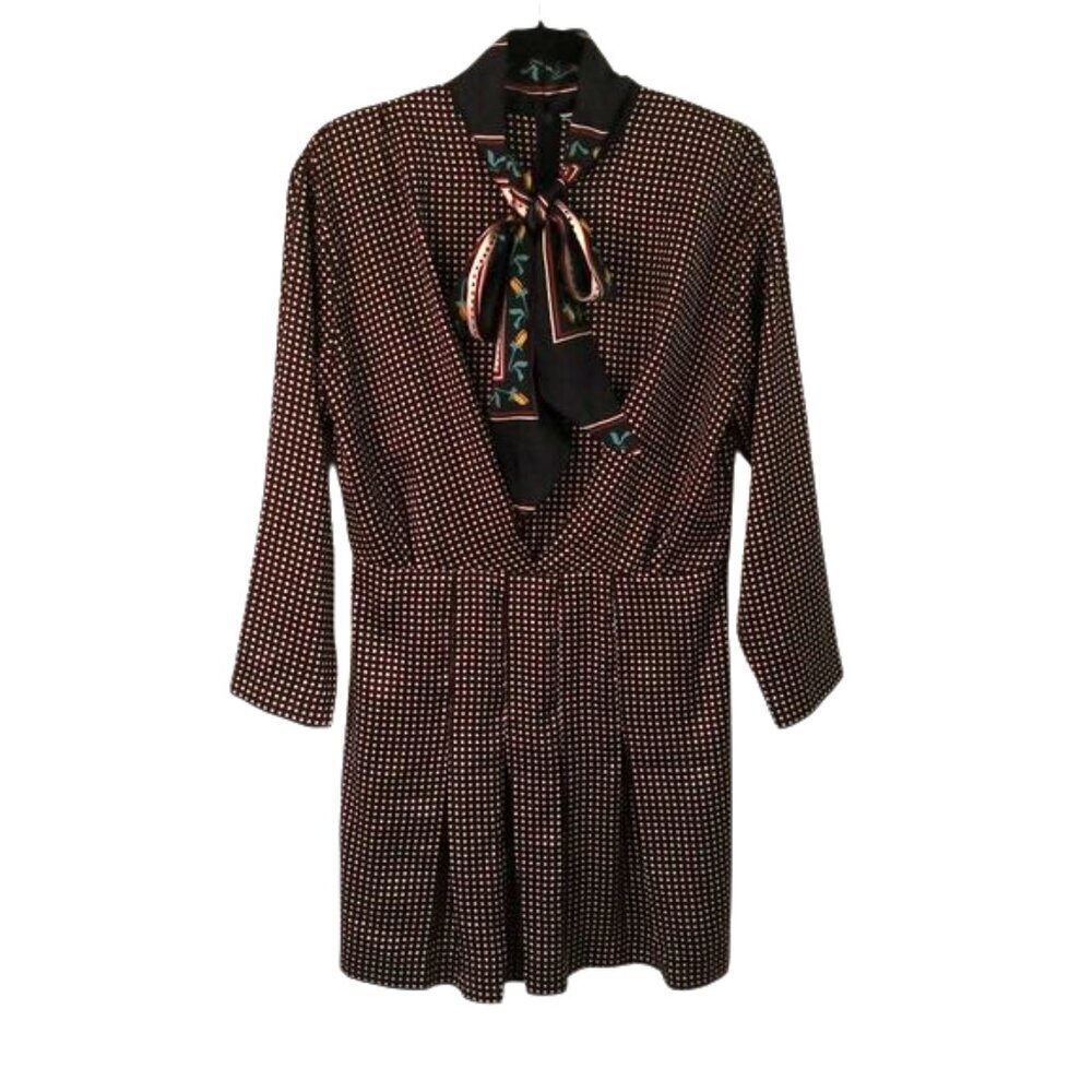 Zara Mini Dress with Printed Bow Size M - Picture 3 of 9